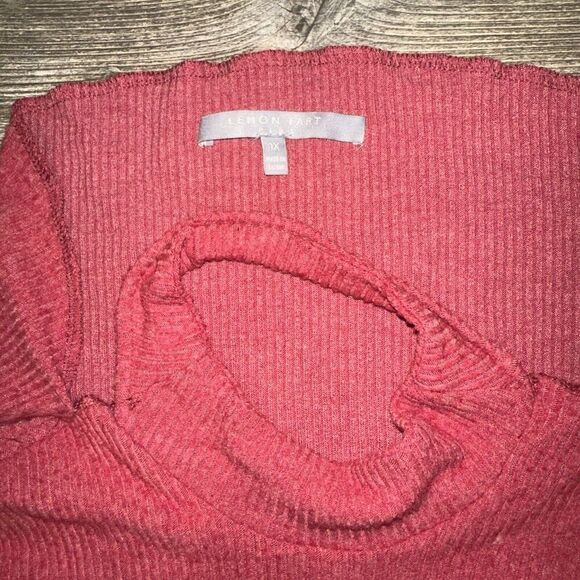 Lemon Tart Womans Burgundy Long Sleeve Shirt. Size Plus 1X. NWOT. P - Picture 6 of 9